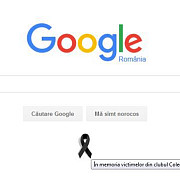google romania comemoreaza victimele din clubul colectiv printr-o funda de doliu