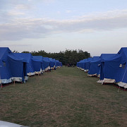 au aparut primele corturi pentru refugiati in romania