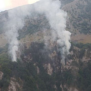incendiul de padure izbuncit in parcul national domogled stins dupa trei zile de interventie
