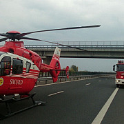 victima unui accident rutier din prahova preluata de elicopterul smurd