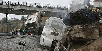 accidentul feroviar din spania surprins de camerele de supraveghere video