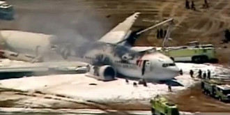 un avion a luat foc pe aeroportul din san francisco