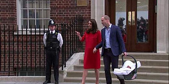 ducele si ducesa de cambridge l-au prezentat public pe cel mai mic membru al familiei regale - foto