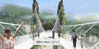 cum arata cel mai lung si cel mai inalt pod de sticla din lume