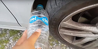 metoda noua de furt de ce se pune o sticla de plastic la roata masinii