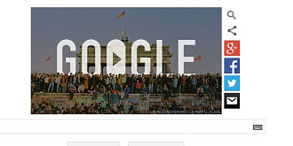 google marcheaza 25 de ani de la caderea zidului berlinului