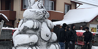 iepurele din zapada de la strejnic haz de necaz in iarna-primavara foto si video