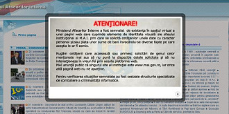 site-ul ministerului de interne clonat de hackeri
