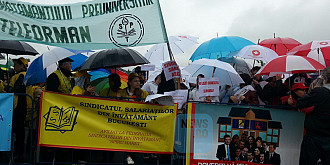 sindicalistii din educatie ameninta cu un mars de protest cu 15000 de persoane in 1 iunie